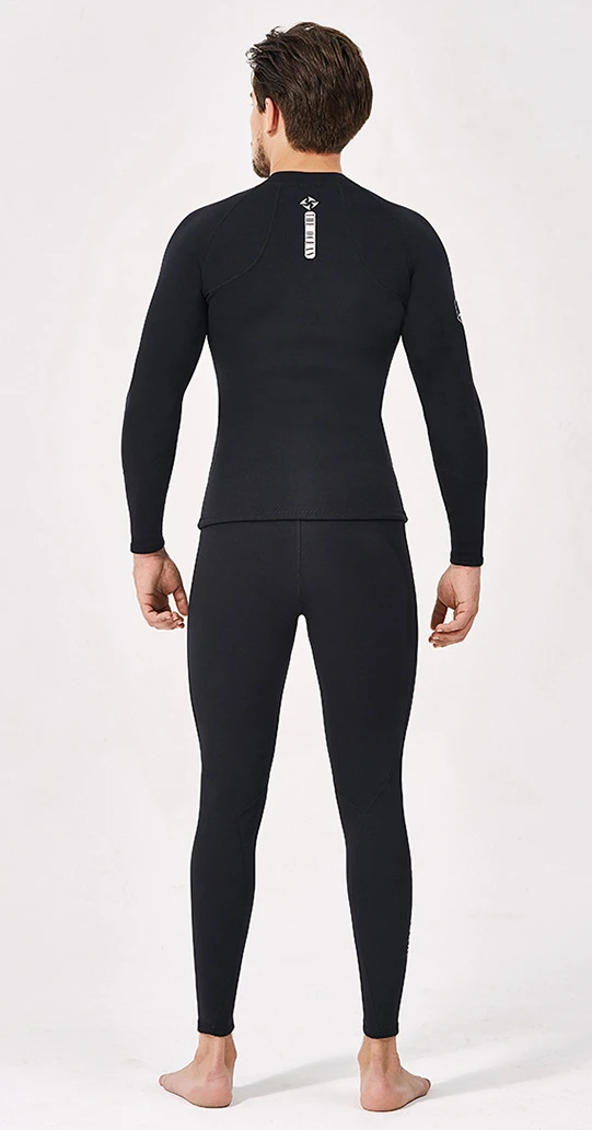 Description Picture 4 of itemMen Women Wetsuit Jacket 2mm Neoprene Tops Long Sleeve Black Grey For Kayak,Skin Dive, Surfing Suit, Diving Gear