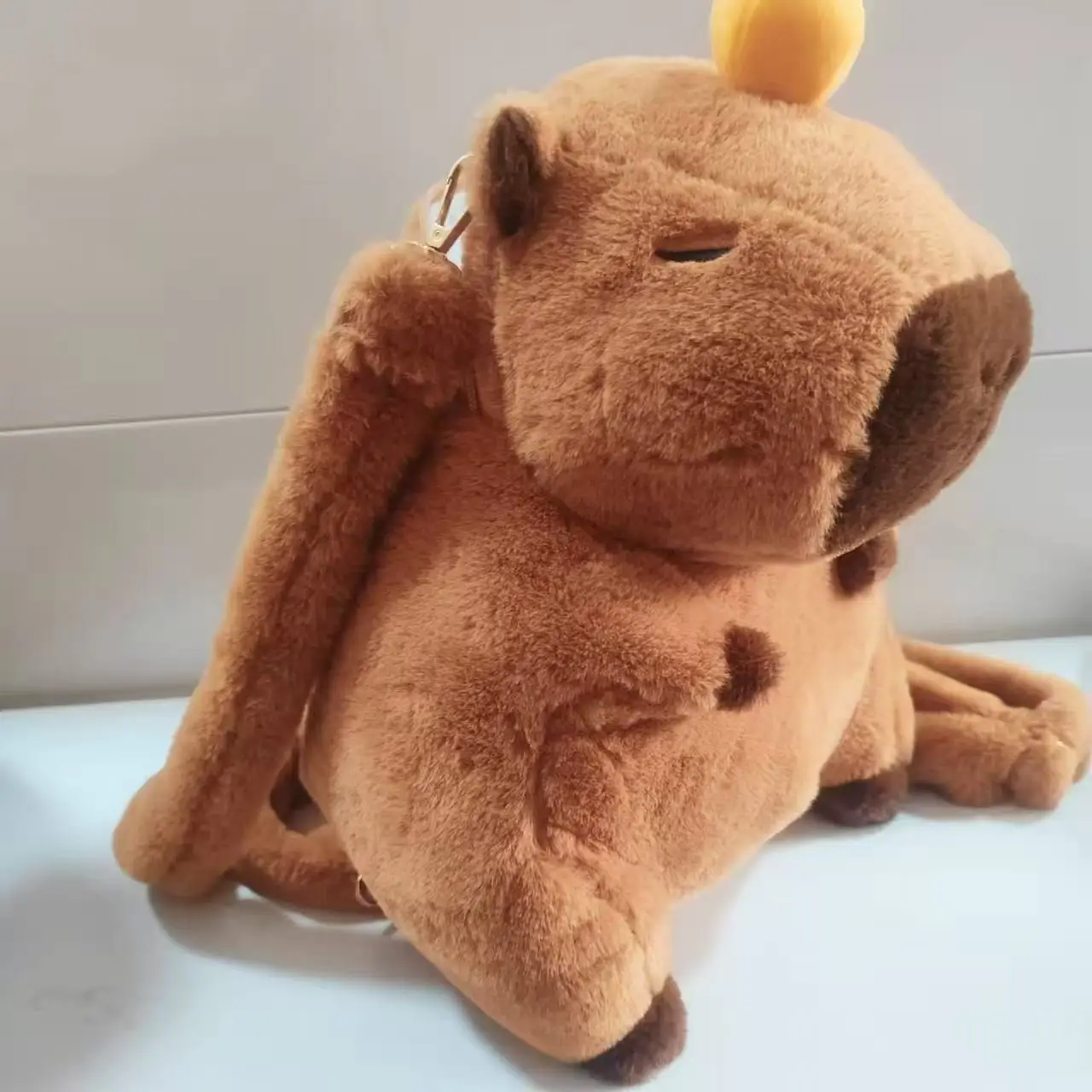 Capybara Plush Backpack Kawaii Fashion Plushie Doll Fur Bag Children's Bag Shoulder Bag Mini Knapsack Bags Gifts For Girlfriend