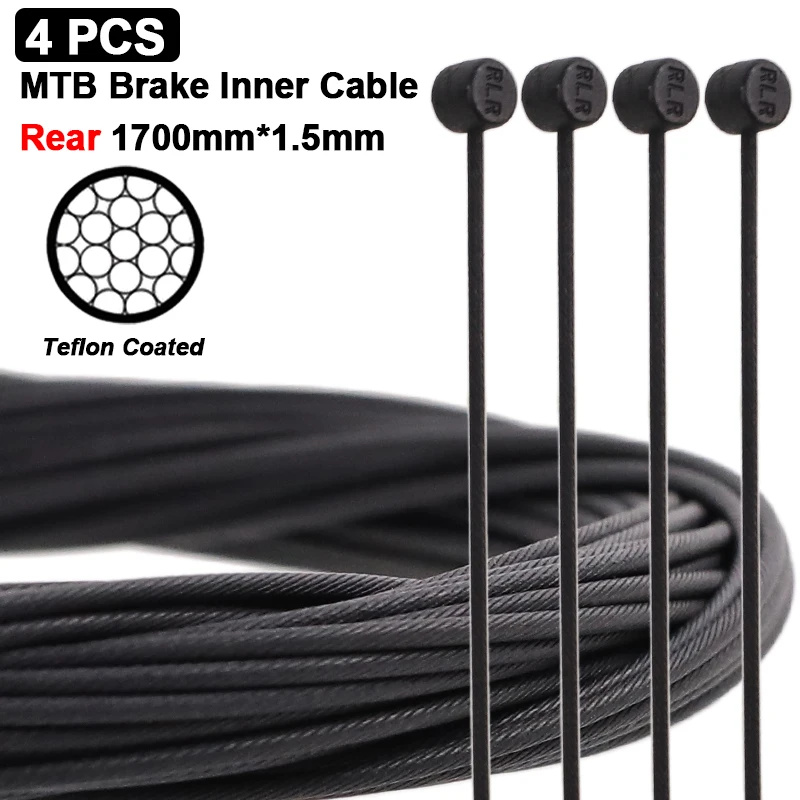 Premium Bicycle Shift & Brake Cable Set - Coated Stainless Steel for Smooth Performance