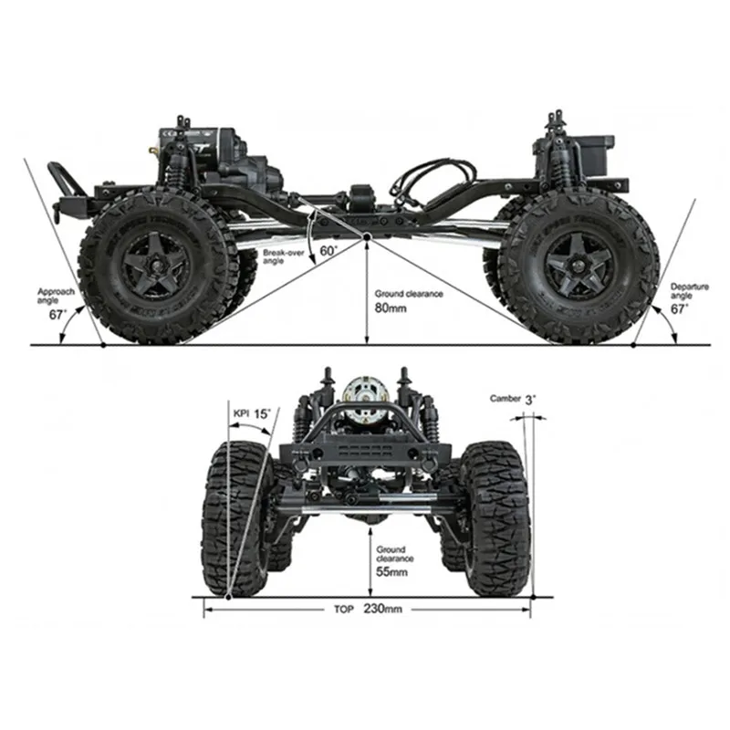 MST CFX-W 1/8 RTR RC Car JP1 531551 4WD Crawler Car Simulation