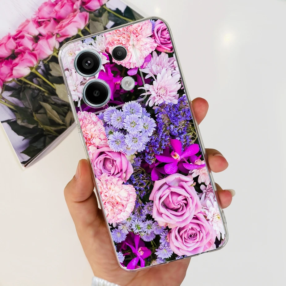 New Fashion Painted Clear Silicone Soft TPU Phone Case for Xiaomi Poco X6 Pro 5G