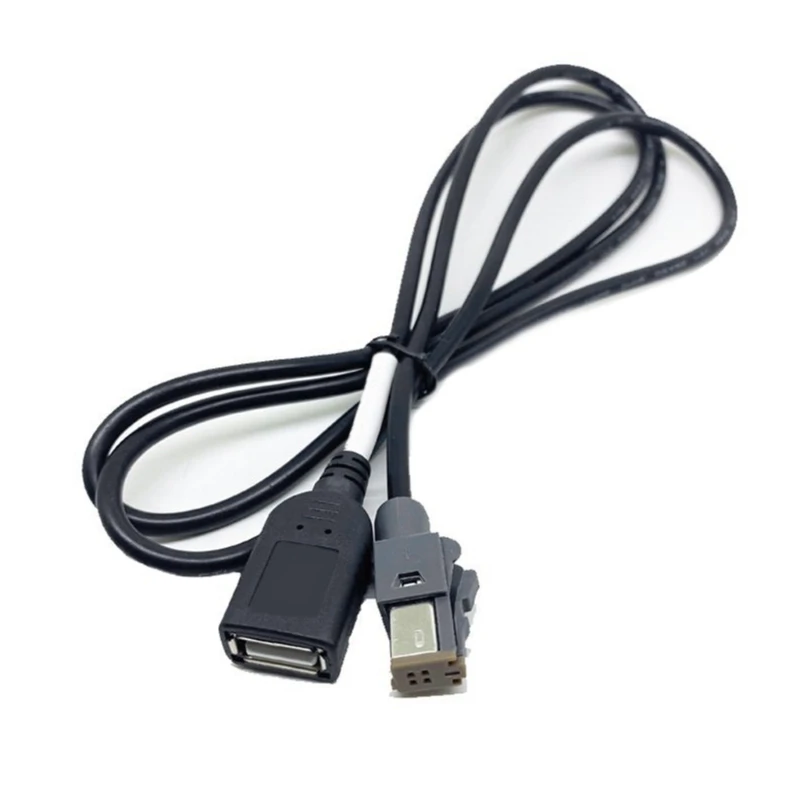 

Auto Aux Input Media Data Wire Plug To USB Adapter Conector Compatible For 207 307 308 408 508 RD43 RD45 RD9 CD4