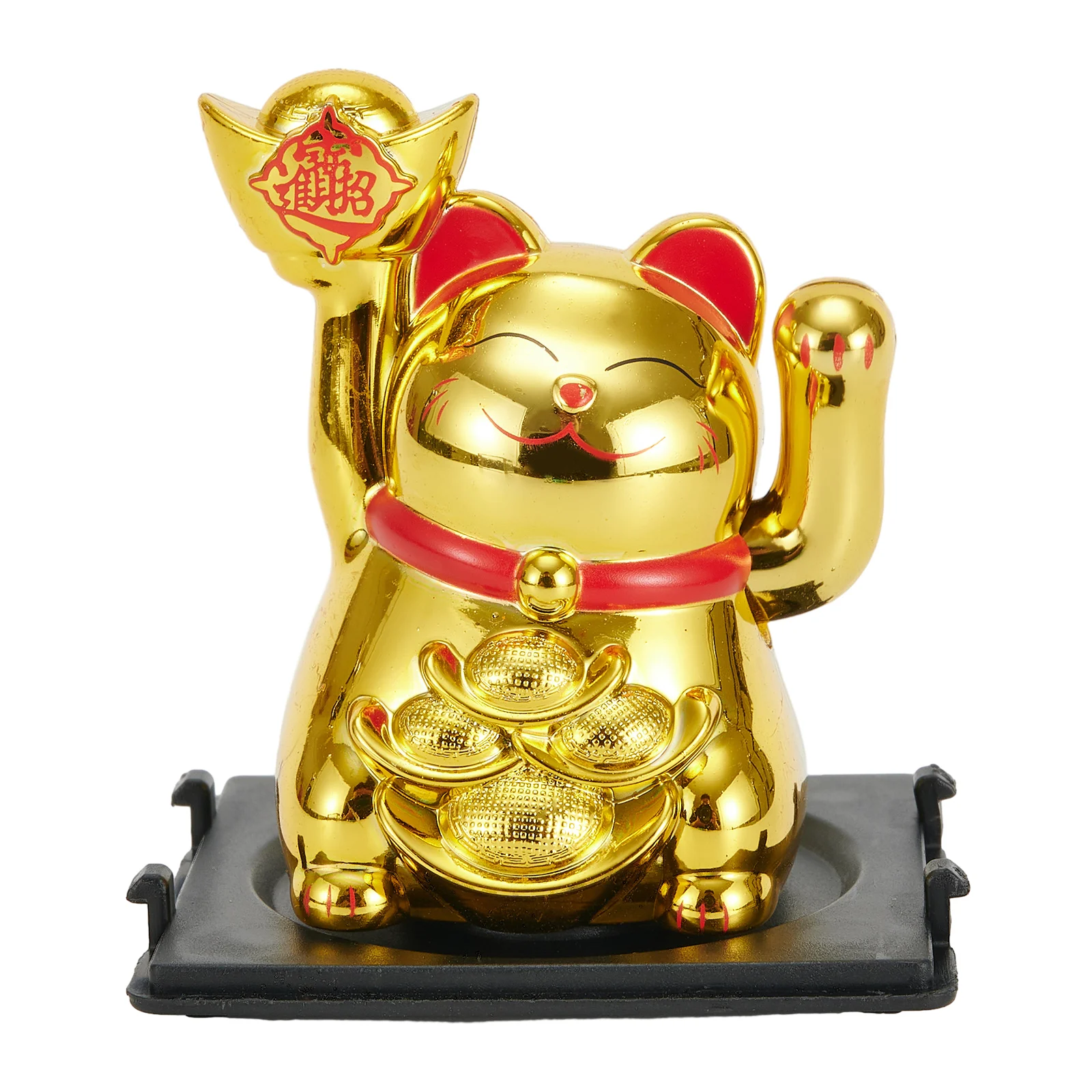 Čínské šťastný kocour velký zlato maneki neko mává ruka packa nahoře bohatství blahobyt welcoming dobrý štěstí mává kocour narozeniny dar dekorace