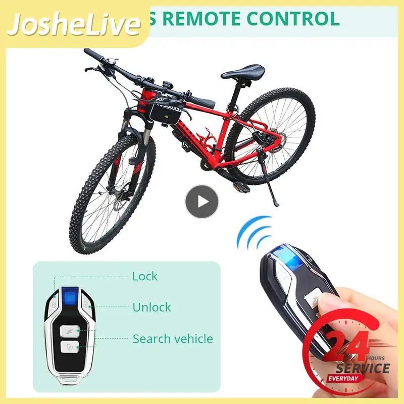 Smart Alarm Lock Anti-Theft Chain For Bike Gate APP Wireless Remote Control Blue Electric Door Spiral Four-digit Passwords