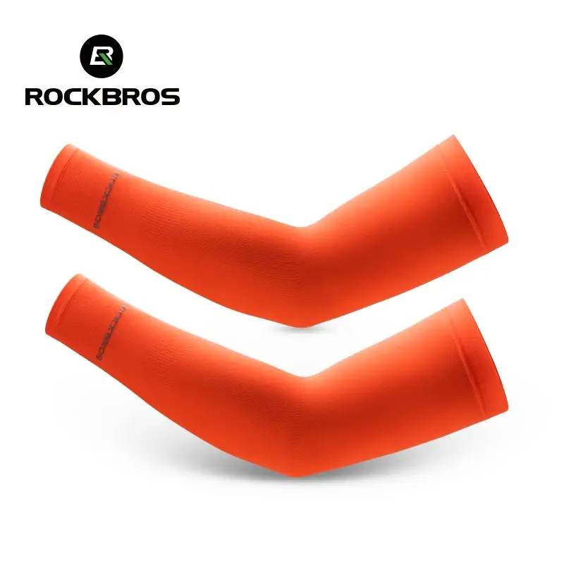 ROCKBROS  Arm Sleeve Breathable Quick Dry UV Protection Cycling Sport Sleeve Ice Fabric Sunscreen Sports Wear Fitness Arm Sleeve - Image 24