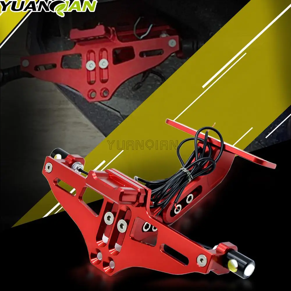 

Для YZFR1 YZF-R1 1999 2000 2001 2002 2003 аксессуары для мотоциклов Алюминиевый задний номерной знак держатель со светодиодный светильник кой YZF R1