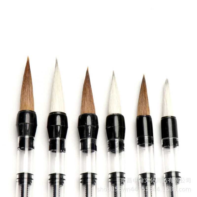 3 Pcs/set Self Suction Calligraphy Brushes Inkable Chinese Painting Brush Weasel Wool Hair Xiaokai Regular Script Writing Pen calligraphy brush paint brush