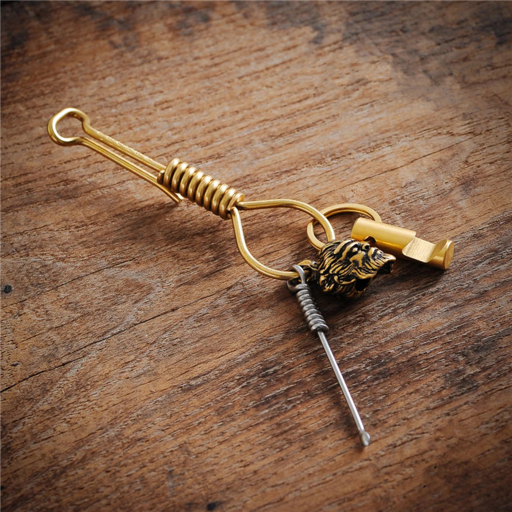 

Bottle Opener Key Chain EDC tools Brass Gift