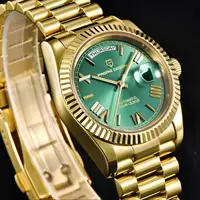 PAGANI DESIGN 2025 New Gold Green 40MM Date Week Men's Watches Automatic Watch Men AR Sapphire Glass NH36A Mechanical Wristwatch 3