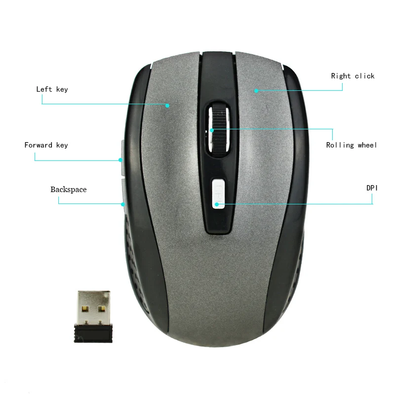 wired computer mouse 315 Wireless Optical Mouse Mice 1600DPI  10 Meters Distance Work Applicable to all computers Win8 XP wired gaming mouse