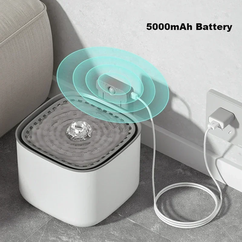 

Умный Поильник для домашних животных, беспроволочный фонтанчик с датчиком подачи воды для кошек и собак