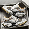 Men's Breathable Outdoor Sports Shoes Designer Canvas Low Top Flat Heel Thick Bottom Dad Sneakers Casual Leisure Style