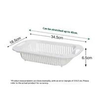Organisateur de cuisine porte-éponge à savon support d'évier égouttoir télescopique panier de vidange de légumes réglable organisateur de cuisine Gadgets 6