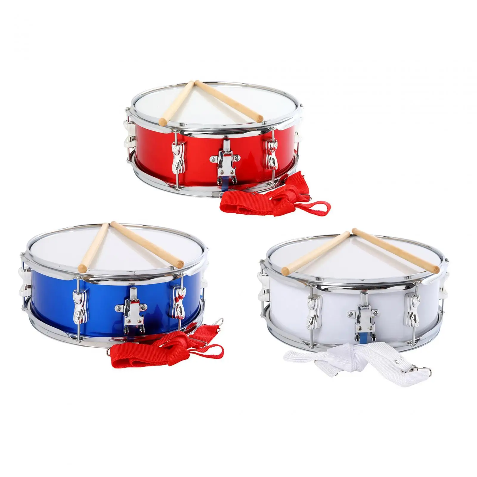 13" Snare Drum with Adjustable Strap, Portable Musical Instruments Percussion