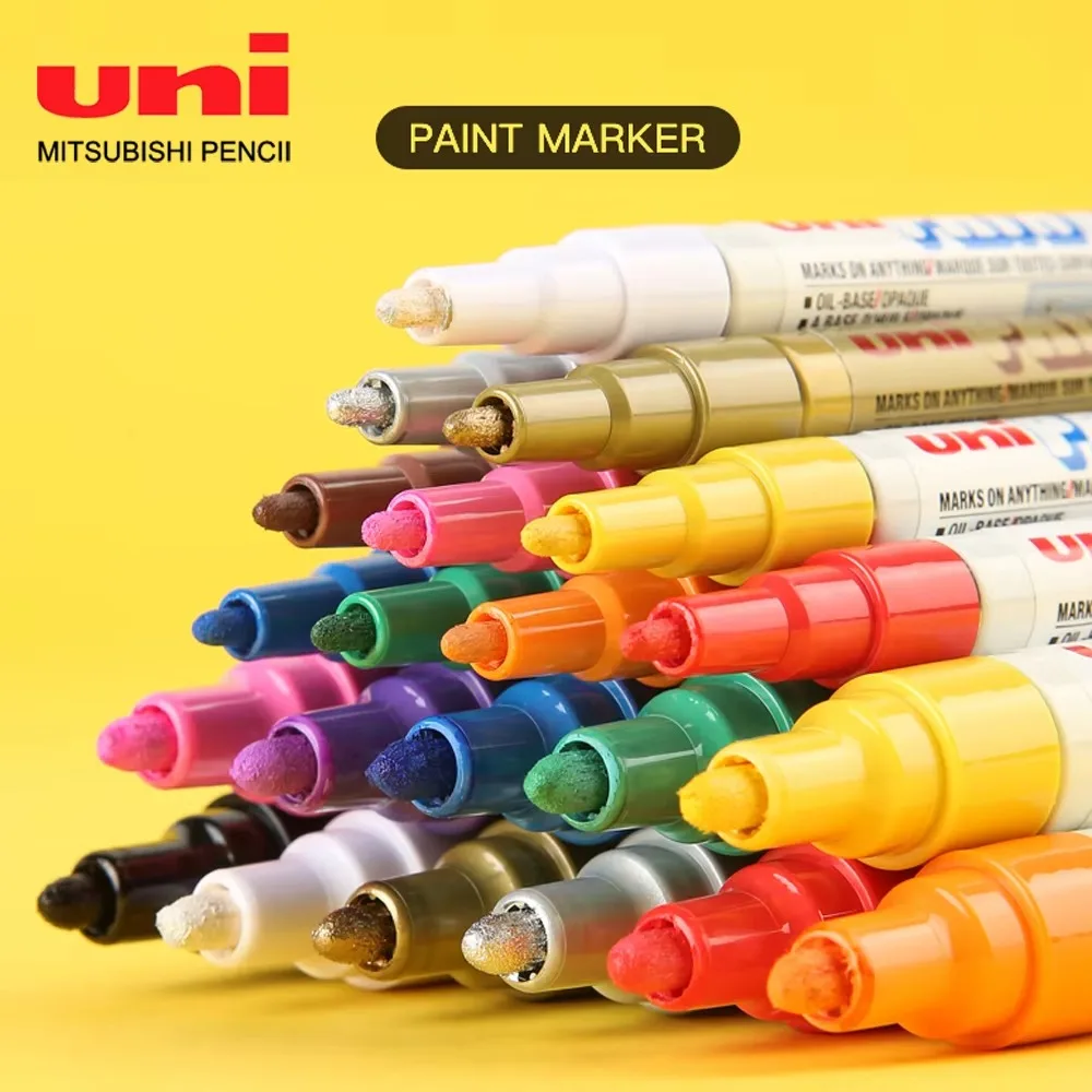 1PC Japan Uni Color Markers PX-21 Thickness Marker Pen Waterproof and Fade-resistant Graffiti Painting Supplies Stationery
