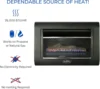 Ventless Linear Wall Gas Fireplace - 26,000 BTU, T-STAT, Model DF300L 3