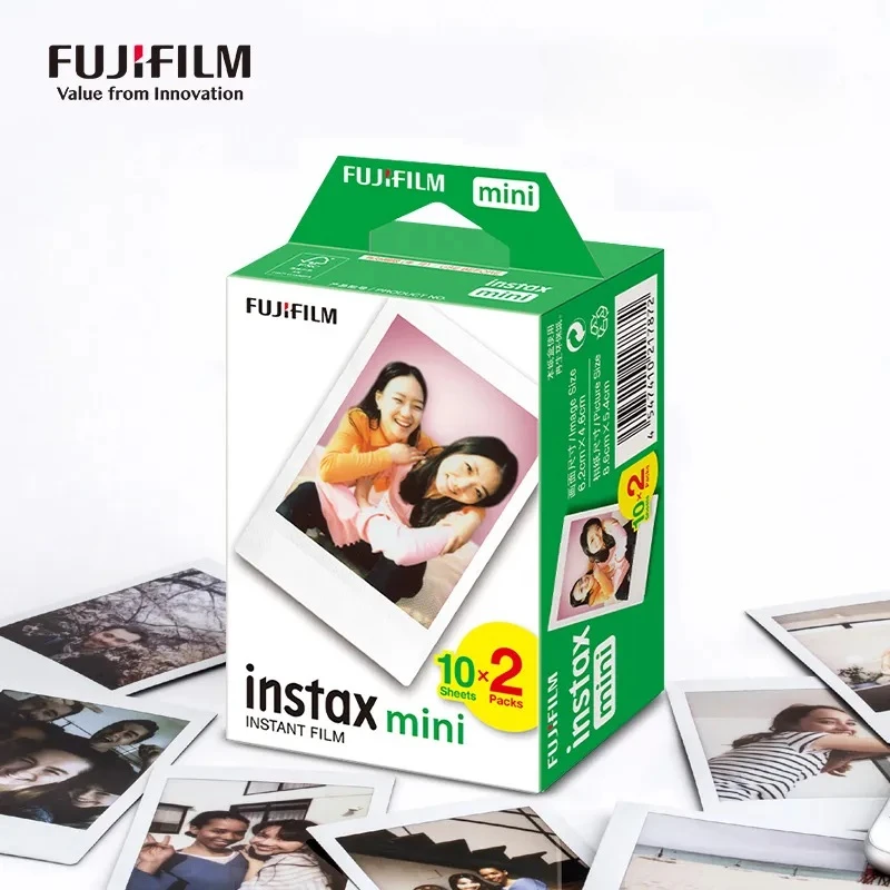 Album Fotografico Fujifilm Instax Wide + 20 Pellicole - 108x86 Mm, Nero, Per Fotocamere Wide