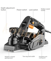 Electric Hand Planer Woodworking Router Trimmer Handheld Wood Cutting Power Tools Left And Right Dusting 2