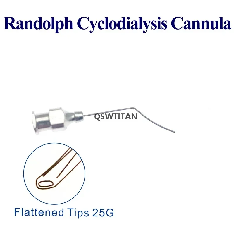 Ophthalmic Surgical Instruments Air Injection Cannula Lacrimal Viscoelastic Stainless Steel for Pet Eye