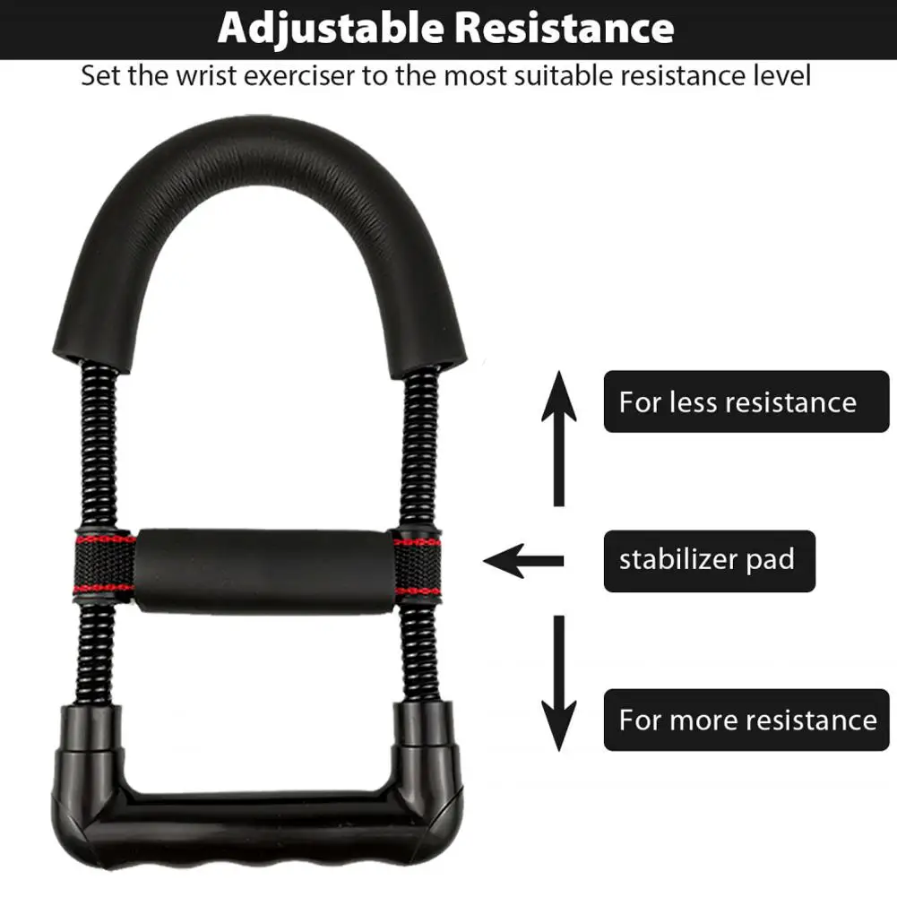 Power Wrists Strength Exerciser Adjustable Spring Forearm Grips Training Workout Hand Strengthener Equipment Fitness Arm S8S5