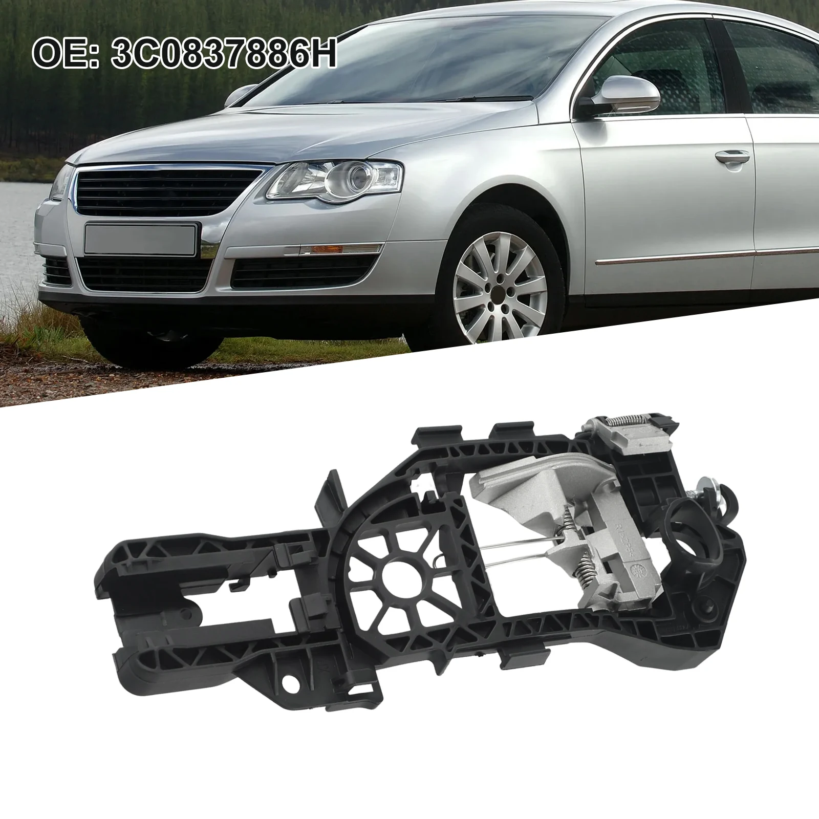 

Правый кронштейн дверной ручки для Passat B6 B7 2006-2015 3C0837886H