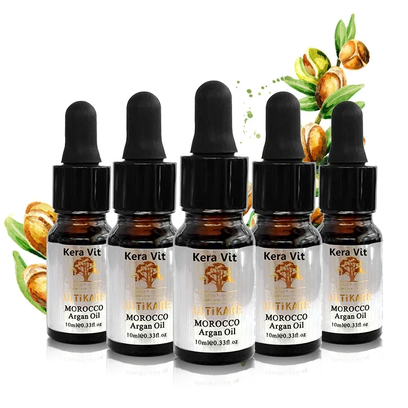 10ml Argan Oil Preferential Suit 5pcs Moroccan Nut Moisturizing Damaged Hair Care Treatment Products