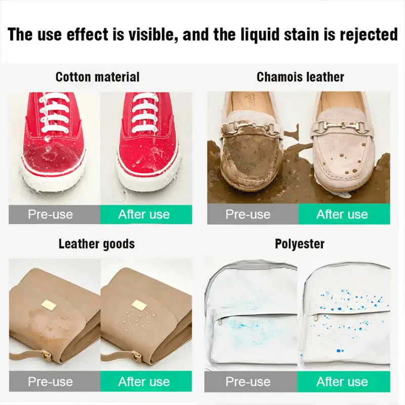 Nano Rain and Stain Spray Hightech Nano Protector Spray Shoe Protector Waterproof Stain Leather Suede Waterproofing