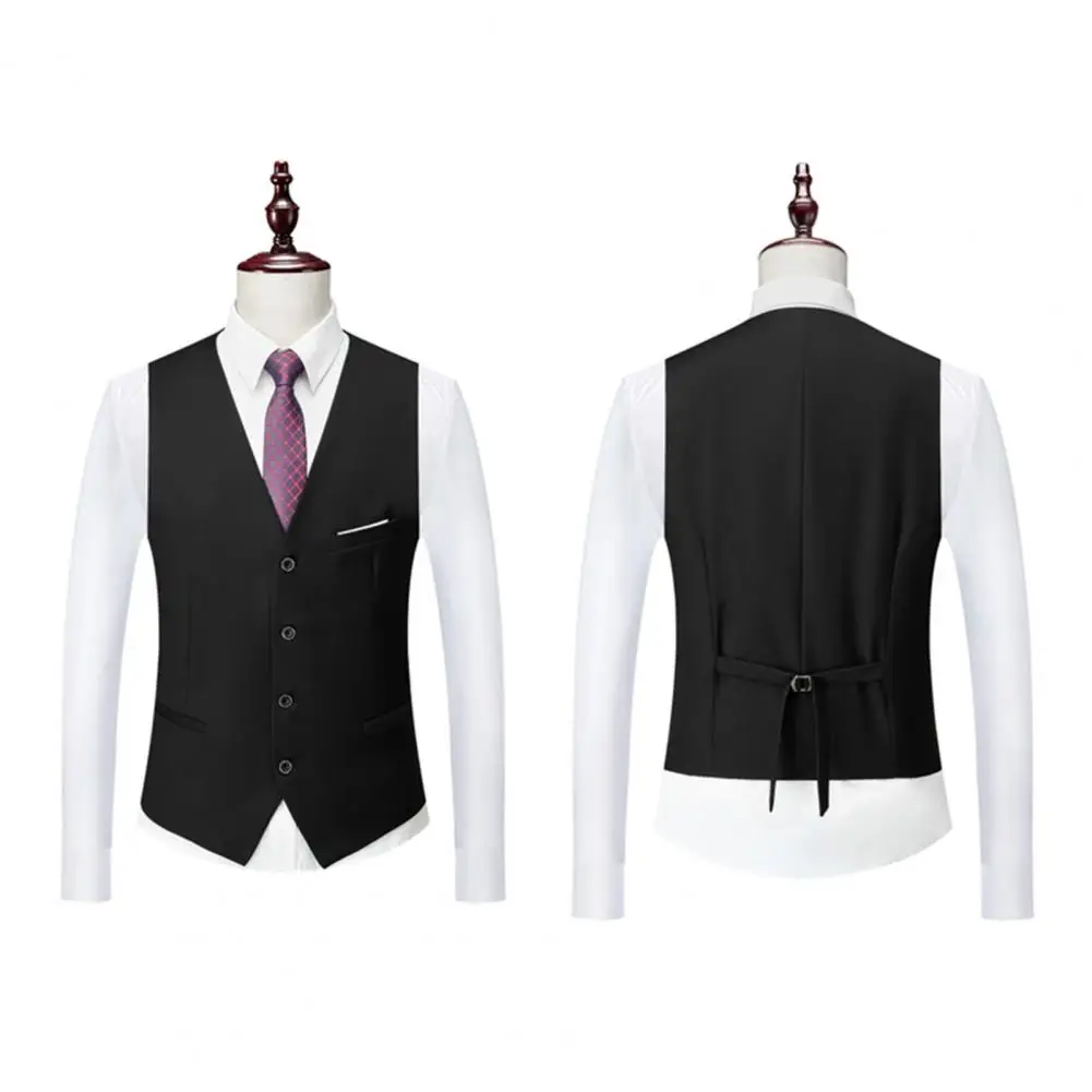 Men Slim Fit Suit Set Stylish Men&rsquo;s Business Suit Set Formal Meetings Weddings Groomsmen Slim Fit Anti-wrinkle Jacket Vest mens suit