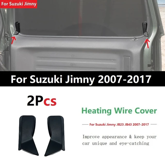 2Pcs Rear Windshield Heating Wire Protection Cover For Suzuki Jimny Sierra  JB64 JB74 2019 2020 2021 Demister Cover Black ABS