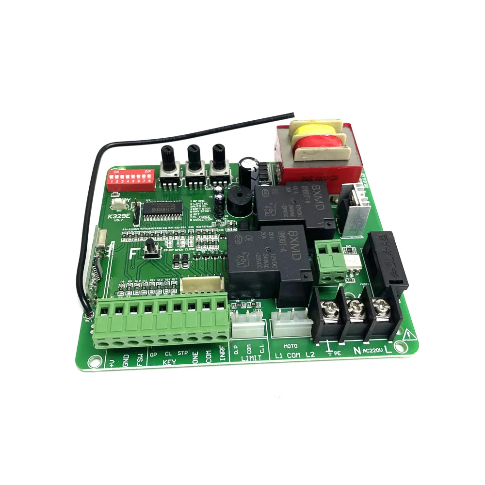 

K329E Soft start NO Sliding Gate Opener Motor Circuit Board Card controller PCB motherboard plate(remote control optional)