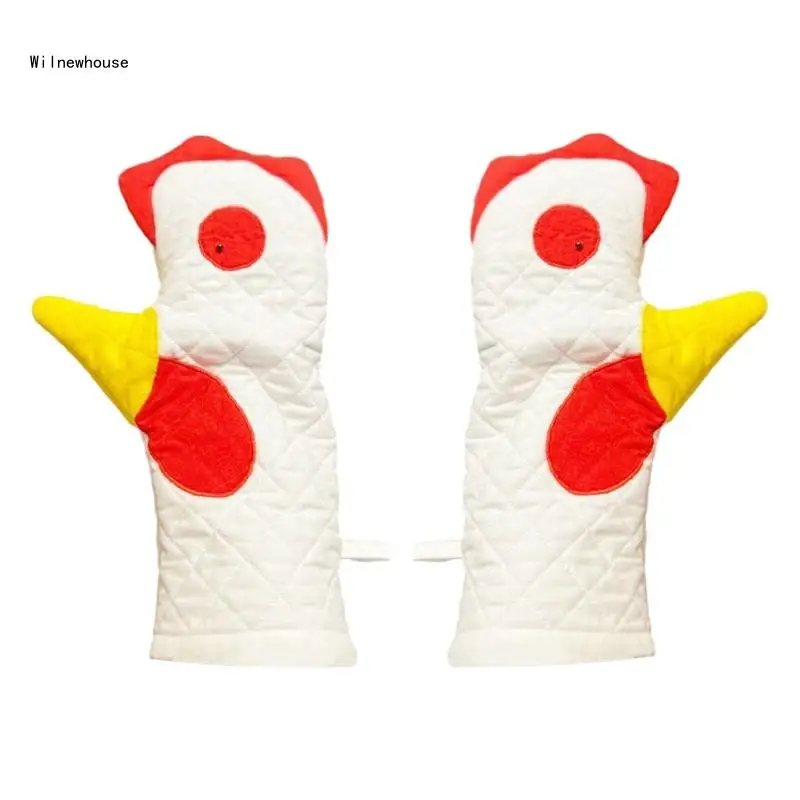 

F63A Набор кухонных перчаток в форме петуха из нетканого материала для использования на кухне