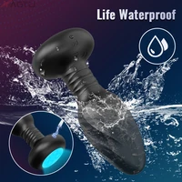 APP-Steuerung LED-Rotation Vibrierender Buttplug für Frauen Wackeln Analvibrator Homosexuelle Männer Analplug Interaktion Sexspielzeug für Paare 6