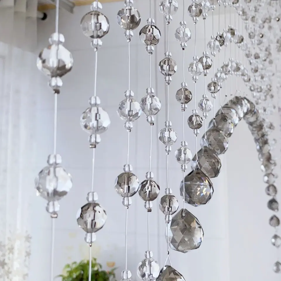 24 Pcs Ornements De Noël Décorations De Noël Arbre Petit Lustre Suspendu Vintage Gâteau De Mariage Lustre Transparent à Accrocher Rideaux Perlés Guirlande De Pâques