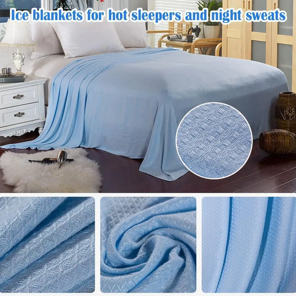 

Одеяло из бамбуковой целлюлозы, одеяло для льда, летнее весеннее одеяло, одинарное, двойное, удобное K3M2
