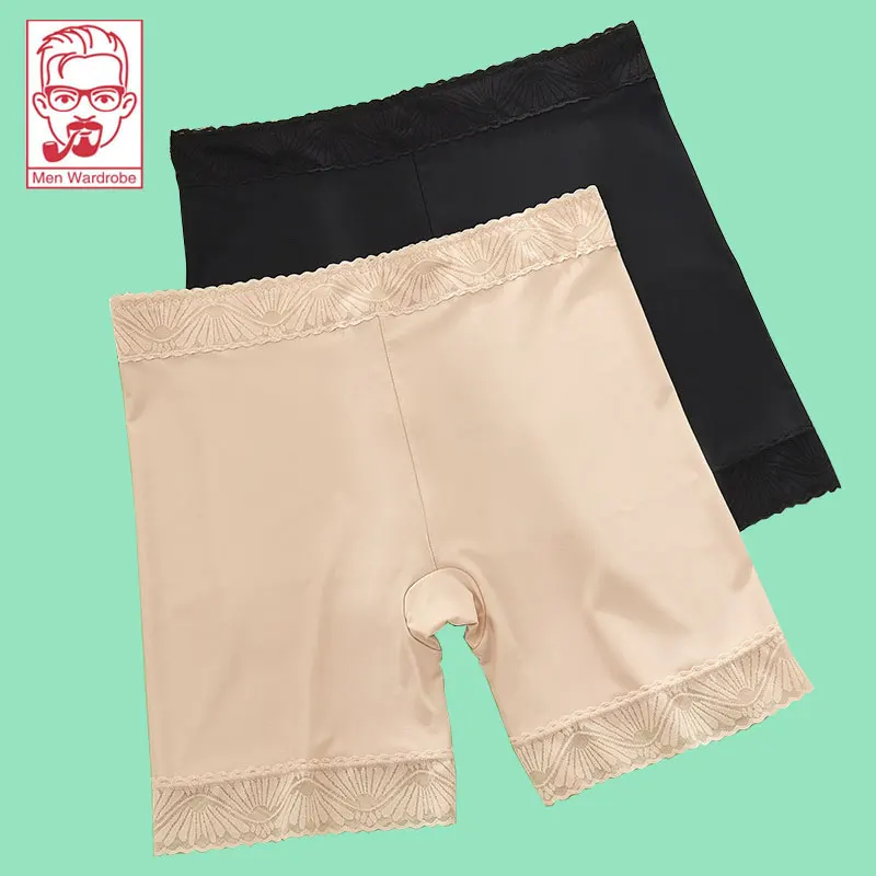

New Slimming Mid-Waist Women's Elastic Insurance Pants Simple Sexy Inside Outside Can Wear Ice Silk Leggings Summer Thin Style