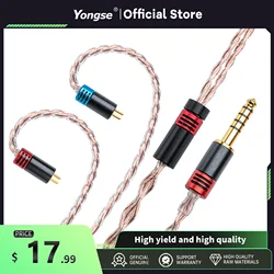 YONGSE Meteor 6N OOC Copper Upgrade Cable 3.5/2.5/4.4  Balanced Plug Options MMCX/2Pin/Qdc Connection Cost Effective