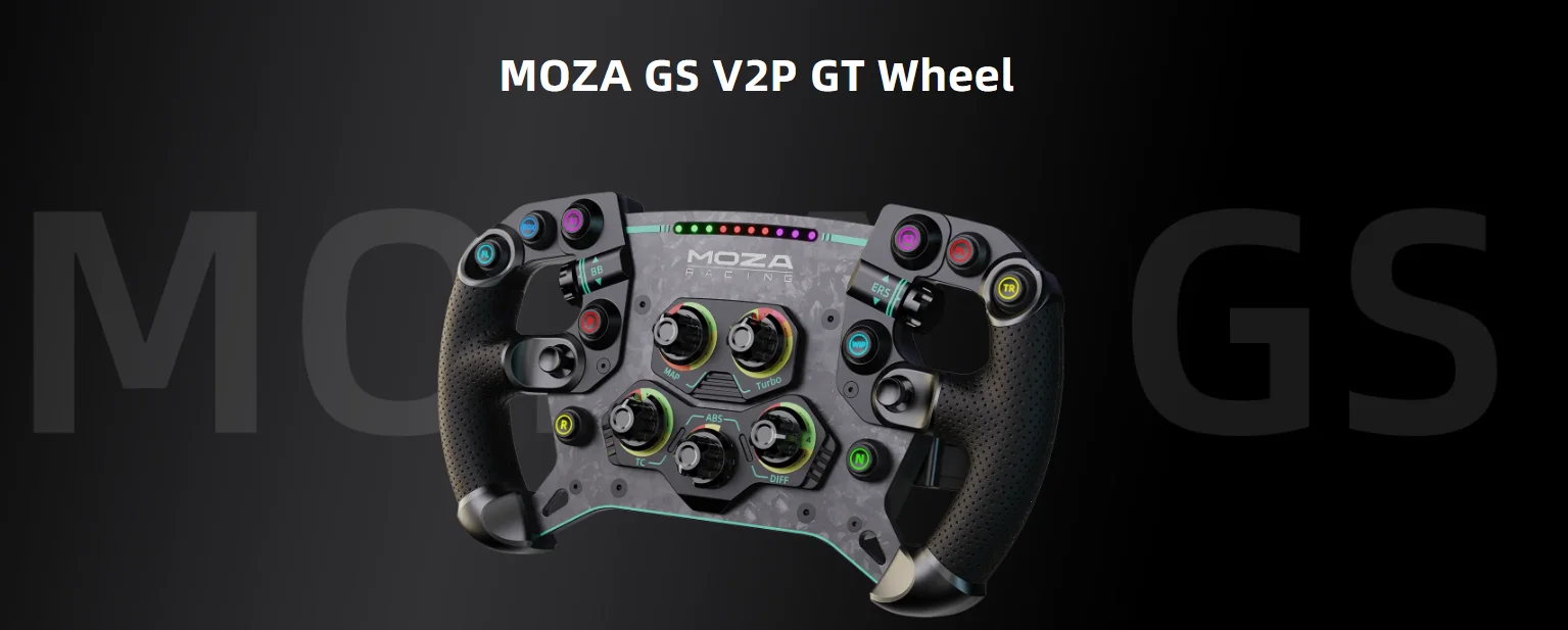 Racing R12 V2 Direct Drive Wheel base with GS V2P GT Steering Wheel bundle Optio