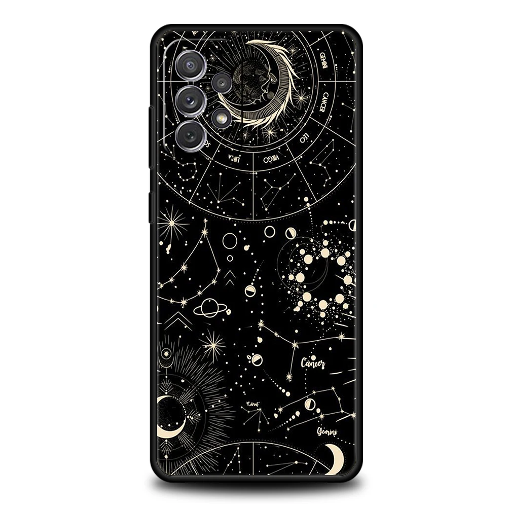 Astrological Suns Moons Clouds Soft Shell Phone Case