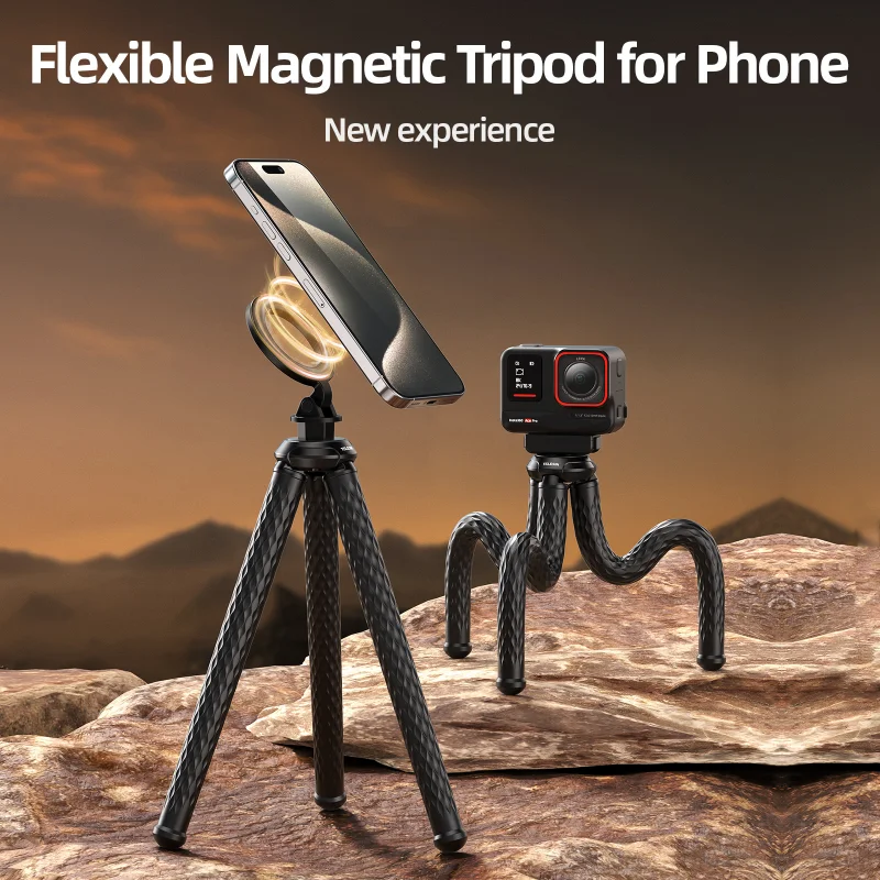 

Flexible Octopus Tripod Telescopic Phone Holder Magnetic for Photography Smartphone Livestream Tripod Stand Extendable Holder