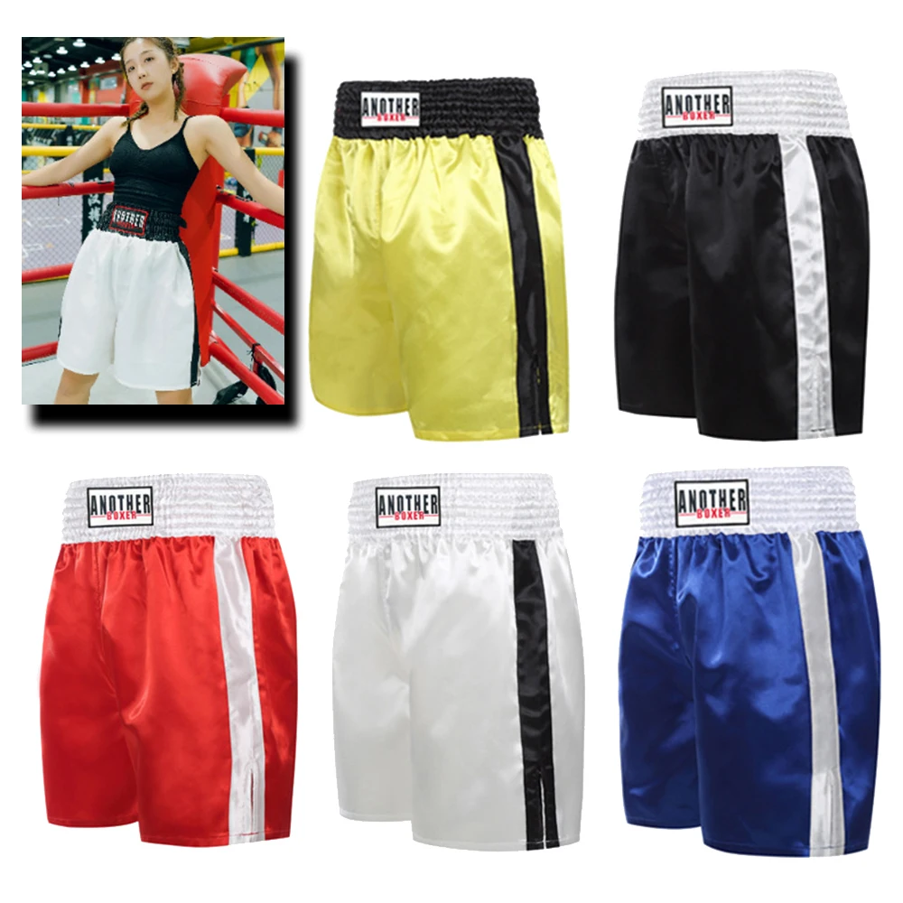 Muay Thai Fight Shorts Men Women Sanda Wushu MMA Training Uniform Taekwondo Boxing Ring Competition Grappling