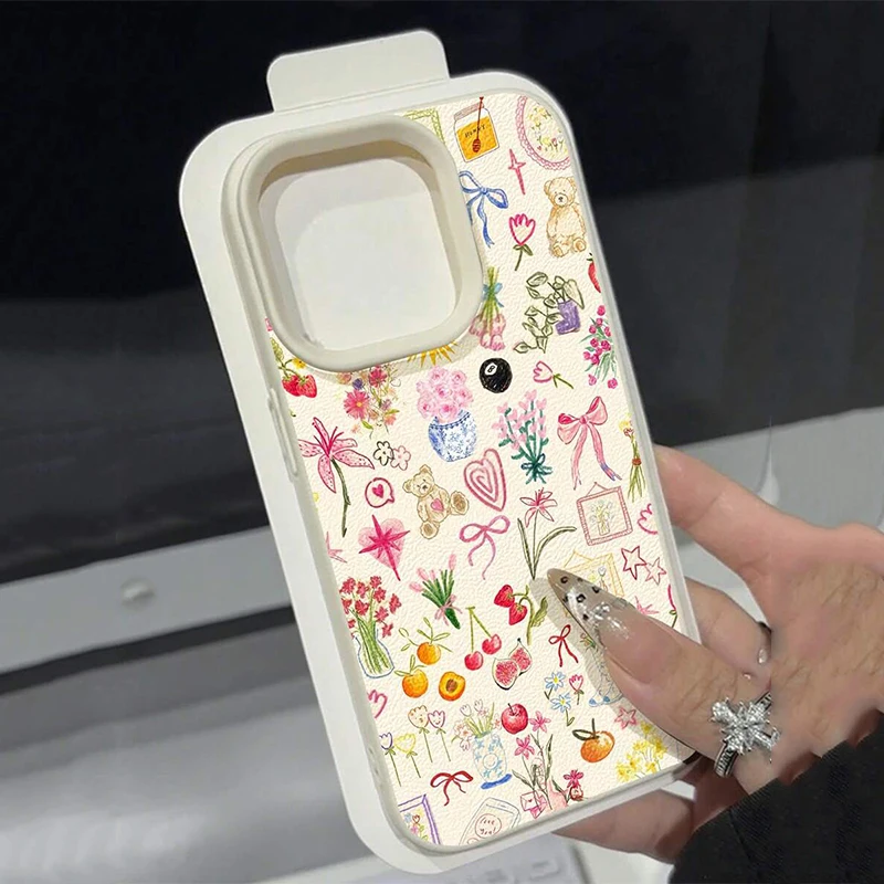 Watercolor Floral Pattern Soft Phone Case Cover