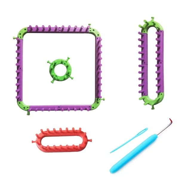 Diy Kézműves Zsinór Szerszám Kötés Szövőszék Műanyag Horgos Tűkészlet Szövő Sál Pulóver Kalap Varrás Kötőgép