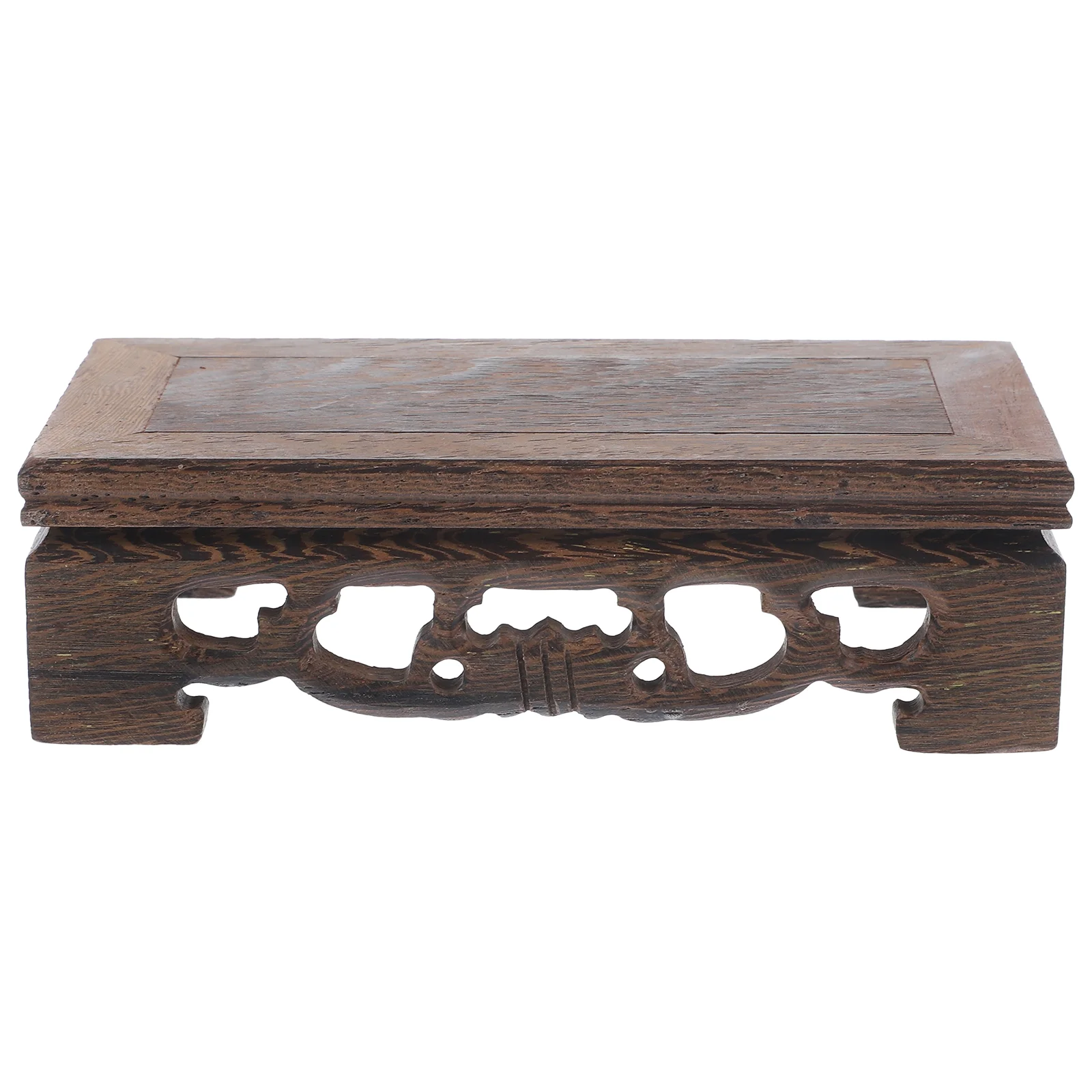 

Solid Wood Lifting Base Crafts Stand Flower Pot Holder Display Wooden Plant Rack Shelf Decor Vintage Stool Potted