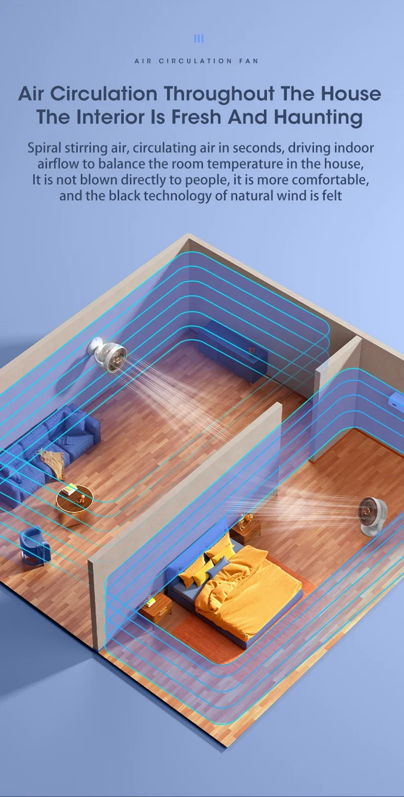 Description Picture 6 of itemAir Conditioner Fan Portable Desktop Camping Mini mobile Silent Usb Cooling Appliances Rechargeable Household Free Shipping