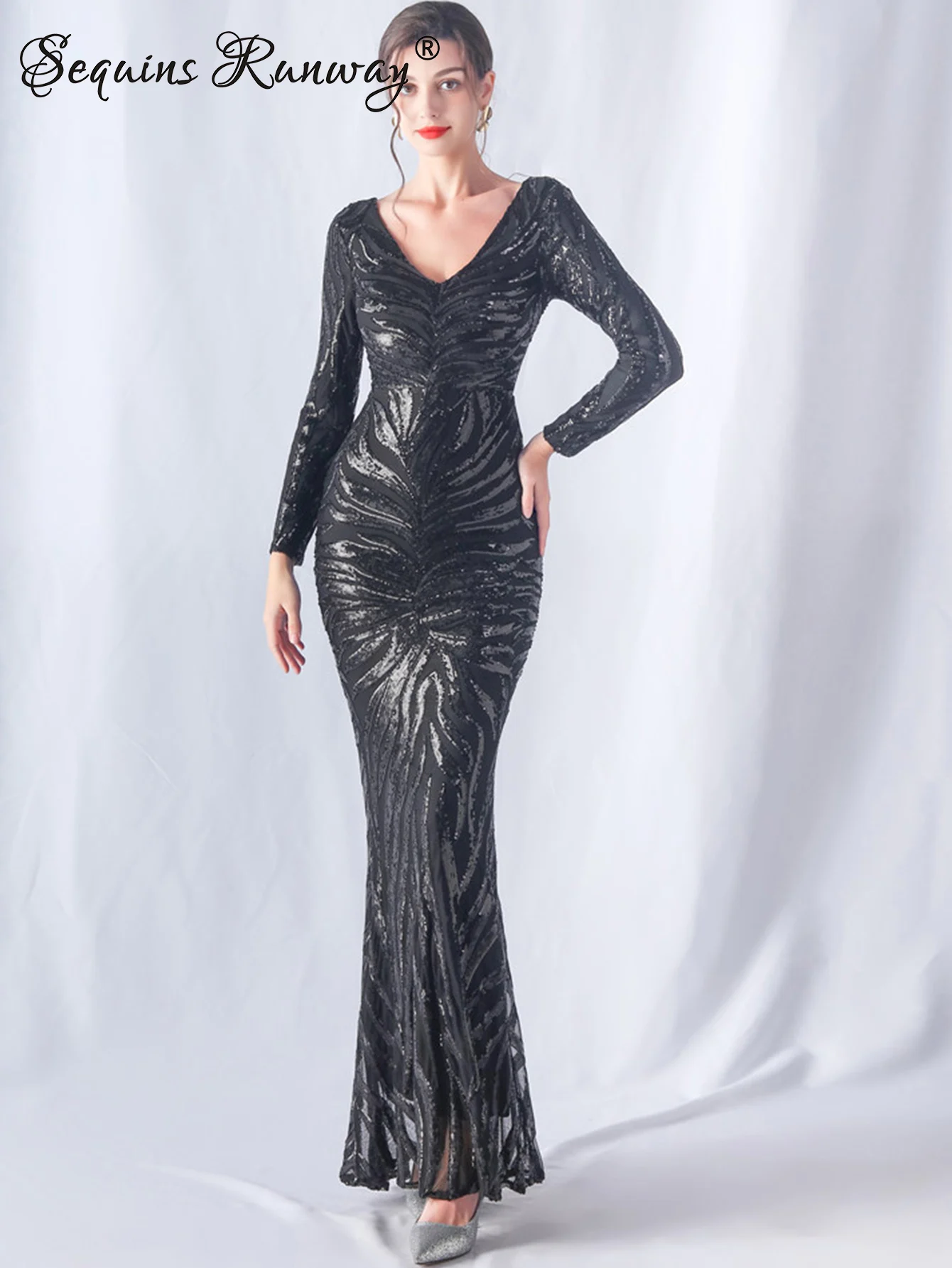 فساتين حفلات الزفاف الفاخرة المثيرة للنساء فستان م...