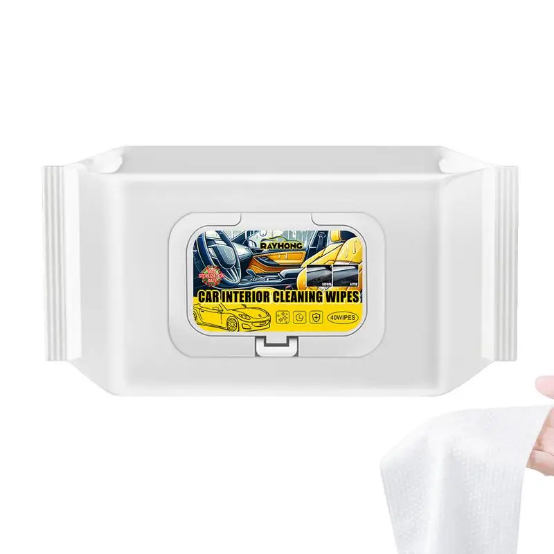 

Car Interior Cleaning Wipes Car Wash Wipes Interior No Wash Wash Wipes For Quick Decontamination Resealable Glass Protection