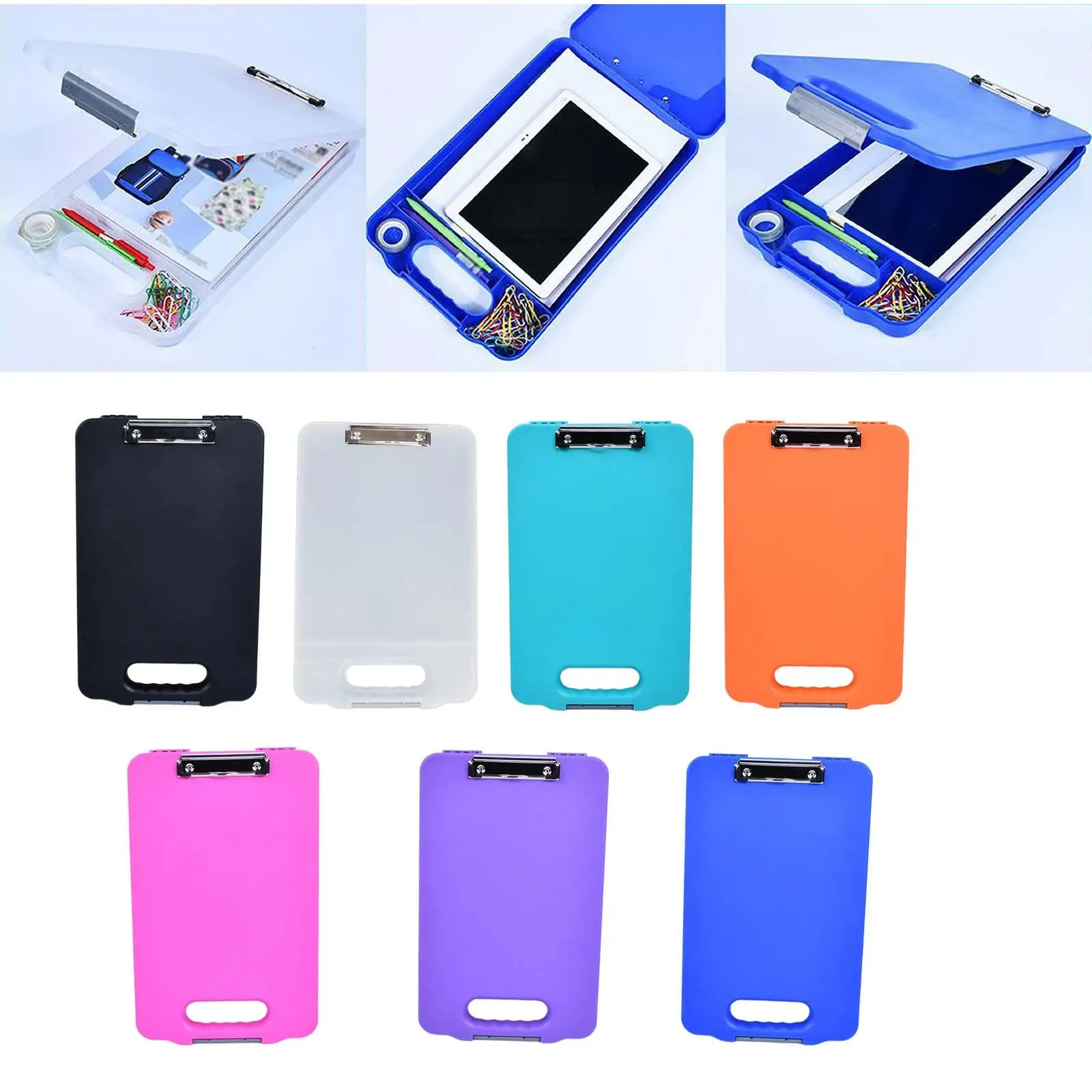 A4 용지용 전문 클립보드 정리함, 사무실 및 학교용 휴대용 문서 거치대