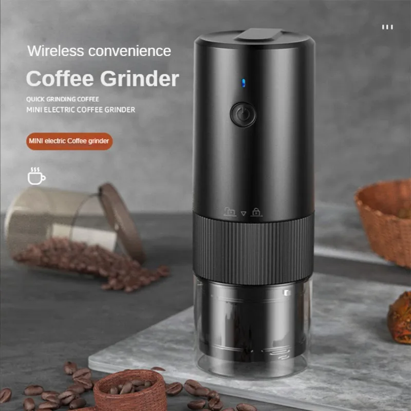 Electric Coffee Coffee Grinder USB Typc-C Rechargeable Coffee Grinder  Portable Household Small Coffee Grinder Electric - AliExpress