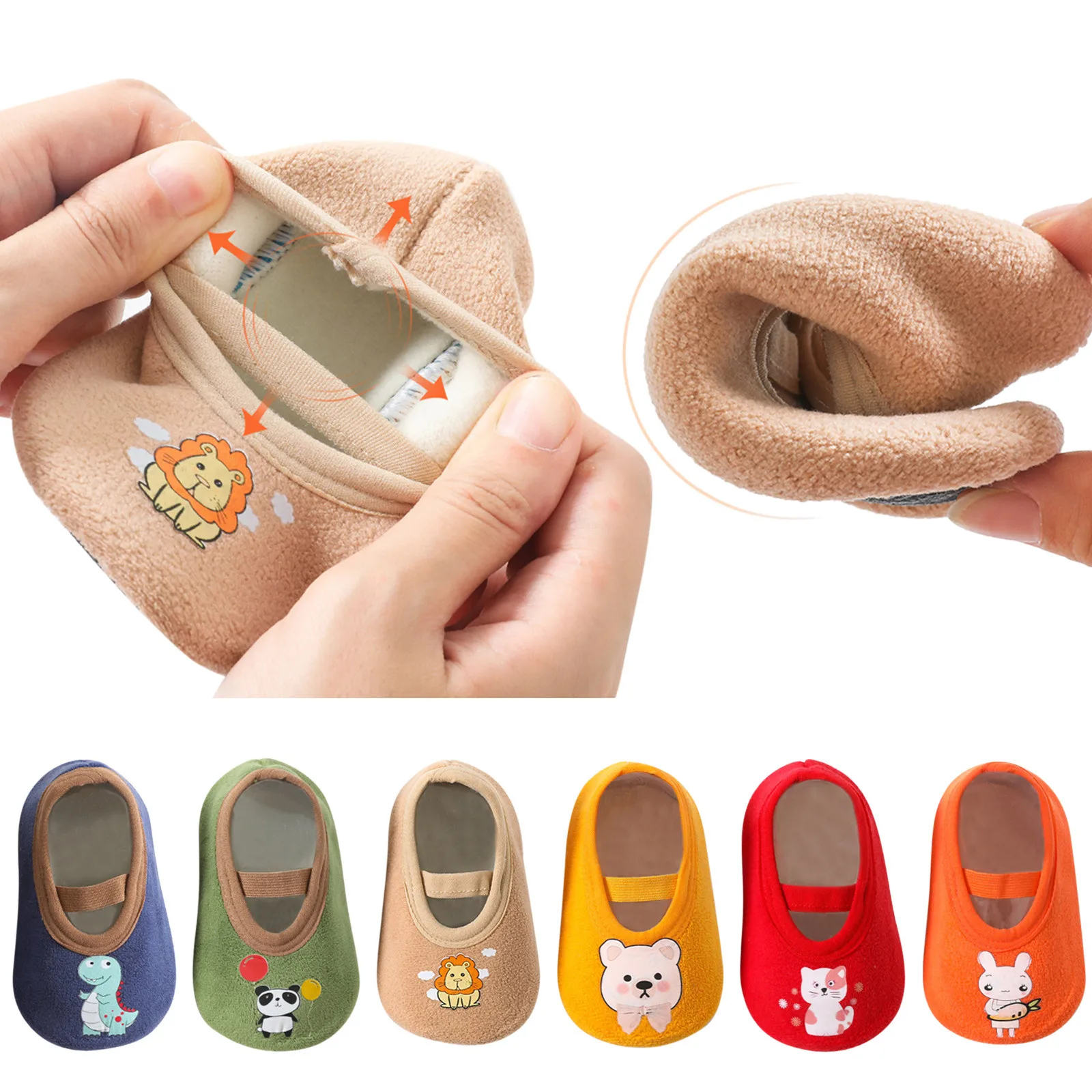 Tanie Maluch domowe skarpetki-kapcie dla niemowląt chłopcy dziewczęta szybkoschnące skarpety buty