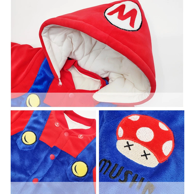 Super Marios Newborn Baby Clothes Thick Winter Warm High Quality
